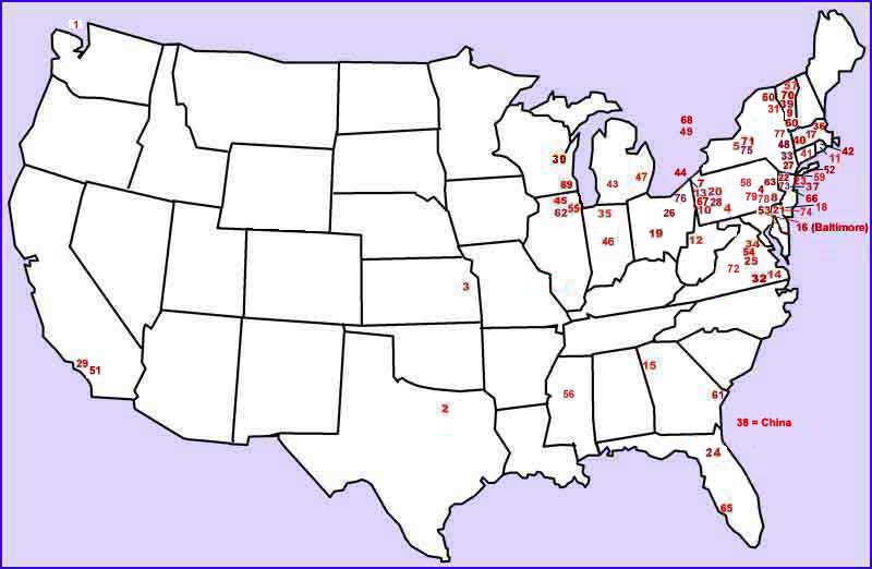 SRCA Member Map