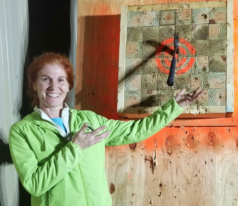 Hammer throwing contest at the Slate Roofing Contractors Association Conference Hammer throwing contest at the Slate Roofing Contractors Association Conference