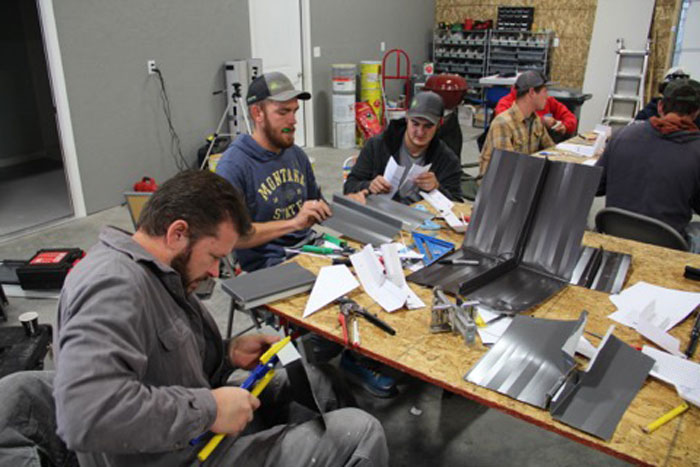 European Double-Fold Flashing Techniques is taught at the Slate Roofing Contractors Association conference. European Double-Fold Flashing Techniques is taught at the Slate Roofing Contractors Association conference.